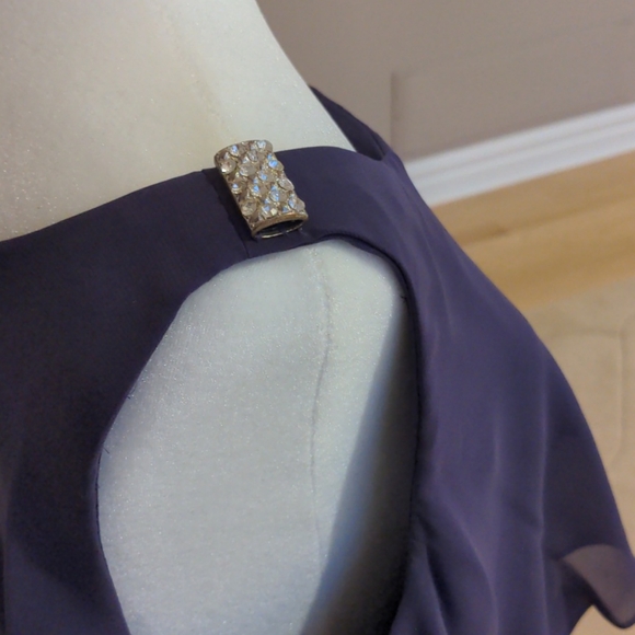 NWT Layered Flowy Purple Dress - Picture 4 of 6